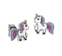 Paar Ohrstecker OSTSEE-SCHMUCK "Ostsee-Schmuck Ohrstecker Einhorn Ohrstecker Einhorn", weiß, Ohrringe, Damen, 7 x 6mm, Silber 925 (Sterlingsilber) (84189139-0) weiß