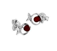 Paar Ohrstecker OSTSEE-SCHMUCK "Ostsee-Schmuck Ohrstecker Fisch Ohrstecker Fisch", weiß, Ohrringe, Damen, 9 x 7mm, Silber 925 (Sterlingsilber) (57310513-0) weiß