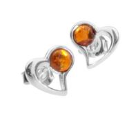 Paar Ohrstecker OSTSEE-SCHMUCK "Ostsee-Schmuck Ohrstecker Herz Ohrstecker Herz", weiß, Ohrringe, Damen, 9 x 8mm, Silber 925 (Sterlingsilber) (45935135-0) weiß