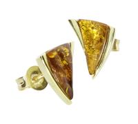 Paar Ohrstecker OSTSEE-SCHMUCK "Ostsee-Schmuck Ohrstecker Imke Ohrstecker Imke", gelb, Ohrringe, Damen, 11 x 9mm, Silber 925 (Sterlingsilber) (37099539-0) gelb