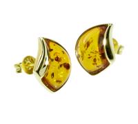 Paar Ohrstecker OSTSEE-SCHMUCK "Ostsee-Schmuck Ohrstecker Jula Ohrstecker Jula", gelb, Ohrringe, Damen, 14x11mm, Gelbgold 333 (14299062-0) gelb
