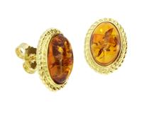 Paar Ohrstecker OSTSEE-SCHMUCK "Ostsee-Schmuck Ohrstecker Julie Ohrstecker Julie", gelb (weiß, neutral), Ohrringe, Damen, 15 x 10mm, Gelbgold 333, Paar Ohrstecker (63493365-0)