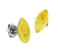 Paar Ohrstecker OSTSEE-SCHMUCK "Ostsee-Schmuck Ohrstecker Klassisch Ohrstecker Klassisch", weiß (weiß, neutral), Ohrringe, Damen, 11 x 5mm, Silber 925 (Sterlingsilber), Paar Ohrstecker (12032224-0)