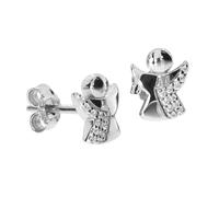 Paar Ohrstecker OSTSEE-SCHMUCK "Ostsee-Schmuck Ohrstecker kleiner Engel Ohrstecker kleiner Engel", weiß, Ohrringe, Damen, 8 x 7mm, Silber 925 (Sterlingsilber) (73496561-0) weiß