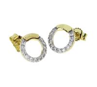 Paar Ohrstecker OSTSEE-SCHMUCK "Ostsee-Schmuck Ohrstecker Meva Ohrstecker Meva", gelb, Ohrringe, Damen, 8mm rund, Gelbgold 333 (67009916-0) gelb