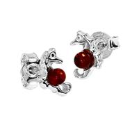 Paar Ohrstecker OSTSEE-SCHMUCK "- Seepferdchen - Silber 925/000 - Bernstein" Gr. 8, silber (silber 925, silberfarben, weiß), Ohrringe, Damen, 8, Silber 925 (Sterlingsilber) (63445719-8) silber 925, si