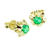 Paar Ohrstecker OSTSEE-SCHMUCK "Ostsee-Schmuck Ohrstecker Pia 4 mm Ohrstecker Pia 4 mm", gelb, Ohrringe, Damen, 8 x 8mm, Gelbgold 333 (90360018-0) gelb