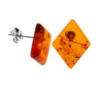 Paar Ohrstecker OSTSEE-SCHMUCK "- Ronja - Silber 925/000 - Bernstein" Gr. 18, silber (silber 925, silberfarben, weiß), Ohrringe, Damen, Silber 925 (Sterlingsilber) (93121650-18) silber 925, silberfarb