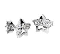 Paar Ohrstecker OSTSEE-SCHMUCK "Ostsee-Schmuck Ohrstecker Stern Ohrstecker Stern", weiß, Ohrringe, Damen, 8 x 8mm, Silber 925 (Sterlingsilber) (71555952-0) weiß