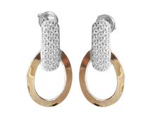 Paar Ohrstecker OSTSEE-SCHMUCK "Ostsee-Schmuck Ohrstecker Sunny Exklusiv", weiß, Ohrringe, Damen, 22 x 12mm, Silber 925 (Sterlingsilber) (23969925-0) weiß