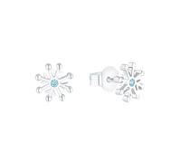 Paar Ohrstecker PRINZESSIN LILLIFEE "Schneeflocke", bunt (silberfarben, blau, blau), Ohrringe, Mädchen, Silber 925 (Sterlingsilber), mit Zirkonia (synth.) (50564243-0) silberfarben, blau, blau