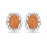 Paar Ohrstecker RAFAELA DONATA "Set: K30", orange (silber, orange, rosa), Ohrringe, Damen, 11,2,mit Steinen, Silber 925 (Sterlingsilber), aus Sterling Silber (89406036-0) silber, orange, rosa