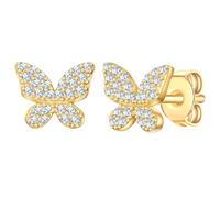 Rafaela Donata Ohrstecker -Schmetterling Damen gold, ONE SIZE