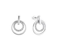 Paar Ohrstecker S.OLIVER "2034502", bunt (silberfarben, weiß, kristallweiß), Ohrringe, Damen, Silber 925 (Sterlingsilber), mit Zirkonia (synth.) (69485334-0) silberfarben, weiß, kristallweiß