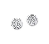 Paar Ohrstecker S.OLIVER "9079155", silber (silber, 925, kristallweiß), Ohrringe, Damen, 8mm, Silber 925 (Sterlingsilber), mit Zirkonia (synth.) (313959-0) silber, 925, kristallweiß