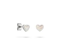 s.Oliver Damen Schmuck - Halsketten, Armbänder & Ohrstecker mit Perlmutt-Herz Anhänger in verschiedenen Farben - zeitlos, modern und alltagstauglich - Geschenkidee