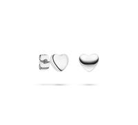 Paar Ohrstecker S.OLIVER "Tiny Hearts, Herz", silber (edelstahlfarben), Ohrringe, Damen, Edelstahl (73967048-0) edelstahlfarben