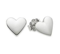 Paar Ohrstecker "Schmuck Geschenk Silberohrringe Herzform", silber (silberfarben), ANISTON JEWELRY & WATCHES, Ohrringe, Damen, Silber 925 (Sterlingsilber) (32044327-0) silberfarben