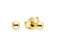 Paar Ohrstecker "Schmuck Geschenk Silberohrstecker Kugel", gelbgoldfarben, ANISTON JEWELRY & WATCHES, Ohrringe, Damen, 3mm, Silber 925 (Sterlingsilber) (18989468-0) gelbgoldfarben