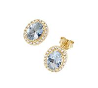 Paar Ohrstecker SMART JEWEL "mit weißen und hellblauen Zirkonia, Silber 925", blau (hellblau), Ohrringe, Damen, Silber 925 (Sterlingsilber) (19545651-0) hellblau