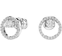 Paar Ohrstecker SWAROVSKI "Constella Pavé", silber (metallfarben, kristallweiß, kristallweiß), Ohrringe, Damen, 10,2mm, Metall, mit Swarovski Zirkonia (synth.) (67895848-0) metallfarben, kristallweiß,