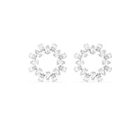 Paar Ohrstecker SWAROVSKI "Matrix Baguette Kreis", silber (metallfarben, kristallweiß, kristallweiß), Ohrringe, Damen, Metall, mit Swarovski Kristall (46126336-0) metallfarben, kristallweiß, kristallw