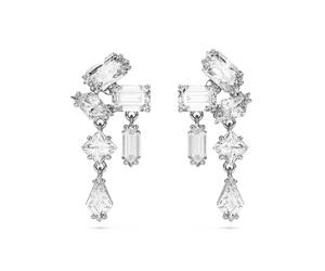 Paar Ohrstecker SWAROVSKI "MESMERA", silber (metallfarben, kristallweiß, kristallweiß), Ohrringe, Damen, Metall, mit Swarovsi Zirkonia (synth.) (24826729-0) metallfarben, kristallweiß, kristallweiß