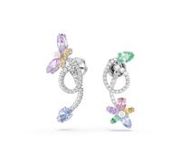 Paar Ohrstecker SWAROVSKI "Schmuck Geschenk 2026 CAPSULE Ohrringe Libelle Blume", metallfarben, kristallweiß, lila, gelb, grün, pink, blau, weiß, kristallweiß, lila, gelb, grün, pink, blau, Ohrringe,
