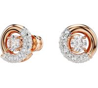 Paar Ohrstecker SWAROVSKI "Schmuck Geschenk Dextera Ohrringe", weiß (roségoldfarben, metallfarben, kristallweiß, kristallweiß), Ohrringe, Damen, 11mm, Metall, mit Swarovski Zirkonia (synth.) (61455946
