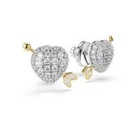Paar Ohrstecker SWAROVSKI "Schmuck Geschenk Idyllia Ohrringe Herz Pfeil", metallfarben, gelbgoldfarben, kristallweiß, kristallweiß, Ohrringe, Damen, Metall, mit Swarovski Kristall (28517602-0) metallf