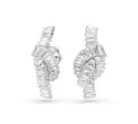 Paar Ohrstecker SWAROVSKI "Schmuck Geschenk Matrix Ohrringe", silber (metallfarben, kristallweiß, kristallweiß), Ohrringe, Damen, Metall, mit Swarovski Kristall, Swarovski Zirkonia (synth.) (12367422-