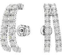 Paar Ohrstecker SWAROVSKI "Schmuck Geschenk Matrix Ohrspangen Ohrklemmen", silber (metallfarben, kristallweiß, kristallweiß), Ohrringe, Damen, Metall, mit Swarovski Zirkonia (synth.) (45045618-0) meta