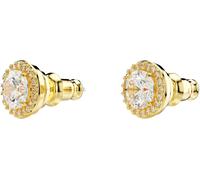 Paar Ohrstecker SWAROVSKI "Schmuck Geschenk Una Ohrringe", gelb (gelbgoldfarben, metallfarben, kristallweiß, kristallweiß), Ohrringe, Damen, 8,9mm, Metall, mit Swarovski Kristall (97766143-0) gelbgold