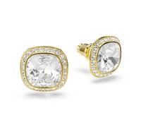 Paar Ohrstecker SWAROVSKI "Schmuck Geschenk UNA Ohrringe", gelbgoldfarben, metallfarben, kristallweiß, kristallweiß, Ohrringe, Damen, Metall, mit Swarovski Kristall (13851143-0) gelbgoldfarben, metall