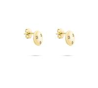 Paar Ohrstecker TAMARIS "Schmuck Geschenk Ohrstecker mit funkelnden Steinchen Little Twinkle", gelbgoldfarben, kristallweiß, kristallweiß, Ohrringe, Damen, 10,5mm, Edelstahl, mit Zirkonia (synth.) (39