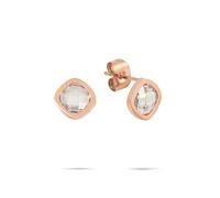 Paar Ohrstecker TAMARIS "Shiny Stones", rosa (roségoldfarben, kristallweiß, kristallweiß), Ohrringe, Damen, Edelstahl, mit Zirkonia (synth.) (94011829-0) roségoldfarben, kristallweiß, kristallweiß