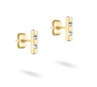Tamaris Ohrstecker TJ-0566-E-10 Edelstahl mit Glasstein IP Gold Damen