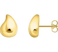 Paar Ohrstecker THOMAS SABO "Bold Elegance organische Tropfenform", gold (gelbgoldfarben), Ohrringe, Damen, Silber 925 (recycelt) (47207212-0) gelbgoldfarben