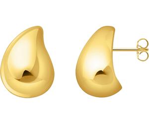 Paar Ohrstecker THOMAS SABO "Bold Elegance organische Tropfenform", gold (gelbgoldfarben), Ohrringe, Damen, Silber 925 (recycelt) (78099233-0) gelbgoldfarben