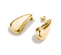 Paar Ohrstecker THOMAS SABO "Chunky Ohrringe gelbgoldfarben", gelbgoldfarben, Ohrringe, Damen, Metall (10002338-0) gelbgoldfarben