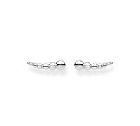Paar Ohrstecker THOMAS SABO "Ear climber Kugeln silber", silber (silberfarben), Ohrringe, Damen, Silber 925 (recycelt) (92880653-0) silberfarben