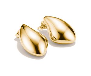 Paar Ohrstecker THOMAS SABO "Große Tropfenohrringe gelbgoldfarben", gelbgoldfarben, Ohrringe, Damen, Metall (79236954-0) gelbgoldfarben