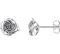Paar Ohrstecker THOMAS SABO "Midnight Rose", silber (silberfarben), Ohrringe, Damen, Silber 925 (recycelt) (79680152-0) silberfarben