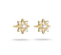Paar Ohrstecker THOMAS SABO "Midnight Sky Ohrstecker gelbgoldfarben", gelbgoldfarben, weiß, weiß, Ohrringe, Damen, 9,7mm, Metall, mit Zirkonia (synth.) (45693552-0) gelbgoldfarben, weiß, weiß