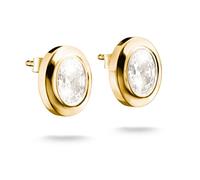 Paar Ohrstecker THOMAS SABO "Ohrringe mit Zirkoniastein", gold (gelbgoldfarben, kristallweiß, kristallweiß), Ohrringe, Damen, Silber 925 (recycelt), mit Zirkonia (synth.) (68634646-0) gelbgoldfarben,