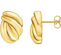 Paar Ohrstecker THOMAS SABO "Organische Formen Ohrstecker gedreht", gold (gelbgoldfarben), Ohrringe, Damen, Silber 925 (recycelt) (50477057-0) gelbgoldfarben