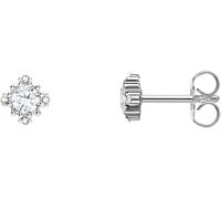 Paar Ohrstecker THOMAS SABO "Vintage mit Stein", bunt (silberfarben, weiß, weiß), Ohrringe, Damen, Silber 925 (recycelt), mit Zirkonia (synth.), Saphir (synth.) (60468005-0) silberfarben, weiß, weiß