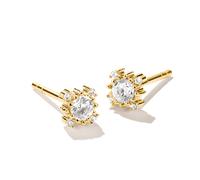 Paar Ohrstecker THOMAS SABO "Zirkonia Ohrstecker gelbgoldfarben", gelbgoldfarben, kristallweiß, kristallweiß, Ohrringe, Damen, Metall, mit Zirkonia (synth.) (59664319-0) gelbgoldfarben, kristallweiß,