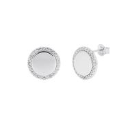 Paar Ohrstecker TOM TAILOR, silberfarben, weiß, weiß, Ohrringe, Damen, 12mm, Silber 925 (Sterlingsilber), mit Zirkonia (synth.) (63022744-0) silberfarben, weiß, weiß