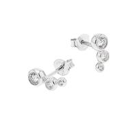 Paar Ohrstecker TOM TAILOR, silberfarben, weiß, weiß, Ohrringe, Damen, Silber 925 (Sterlingsilber), mit Zirkonia (synth.) (44105133-0) silberfarben, weiß, weiß